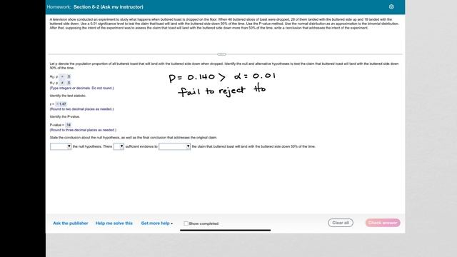 Testing a Hypothesis about a Proportion смотреть онлайн