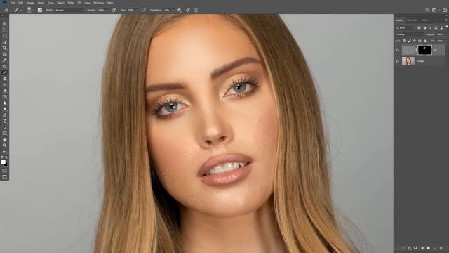 Face Smooth In Photoshop | Easy Frequency Separation Tutorial смотреть онлайн