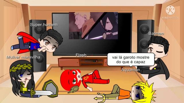 Liga da justiça reagindo a Naruto e sasuke vs momoshiki/Naruto fod4 demais/ смотреть онлайн
