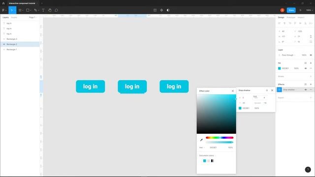 Interactive Buttons - Figma Tutorial смотреть онлайн