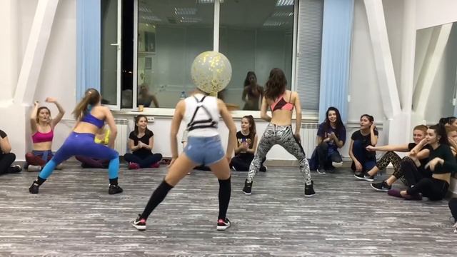 Dancehall Workshop By Polina Dubkova (Khanty-Mansiysk 2017) | Vybz Kartel -BICYCLE RIDE (soca Remix