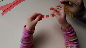 Обрывная аппликация 'Яблоко'