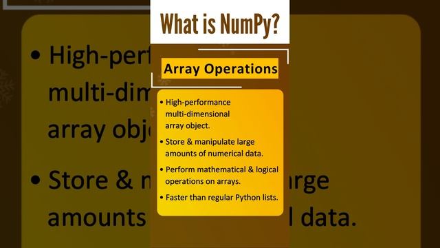 What is NumPy ? | Python Library for Data Science | Interview Q&A смотреть онлайн
