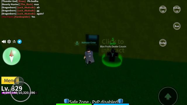 Blox fruit dealer cousin hack!Use /e dance and u will get a good fruit🥵🥶🥵 смотреть онлайн