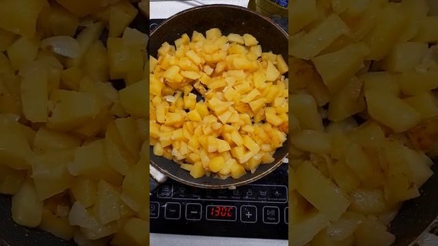 Жарю картошку без масла 10 минут, на индукционной плитке ? смотреть онлайн