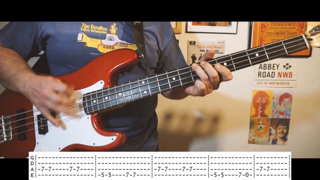 "I love rock n roll" by Joan Jett - bass cover with tabs - so easy смотреть онлайн