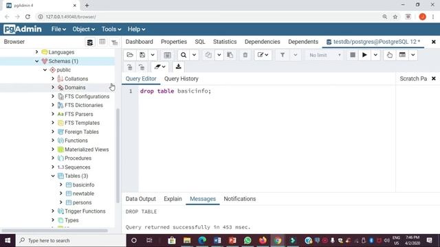 PostgreSQL | Drop Statement смотреть онлайн