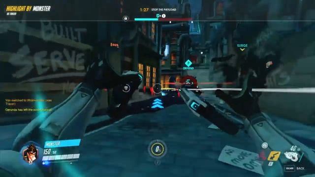 Overwatch MONSTERS's Highlights As Tracer! смотреть онлайн