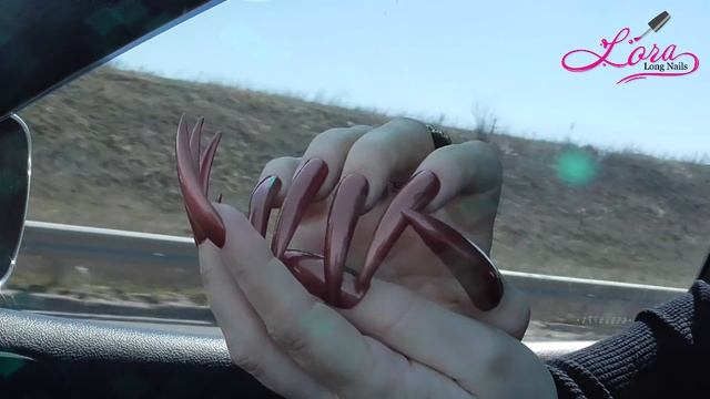 Long Nails - Car Sound (hypnotize, Nail Tapping)