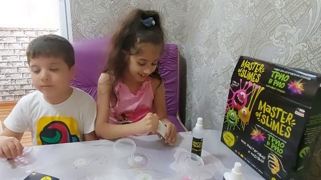 Распаковка подарков. Самодельный слайм #слайм #surprise смотреть онлайн