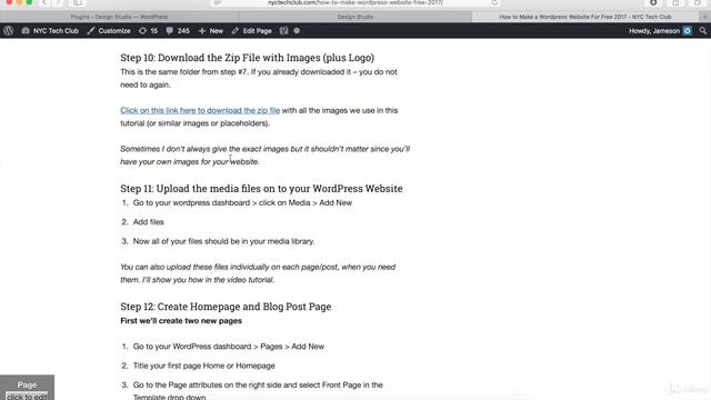 How to Make a Wordpress Website "Download Zip File" - Step by Step!! Class#11 смотреть онлайн