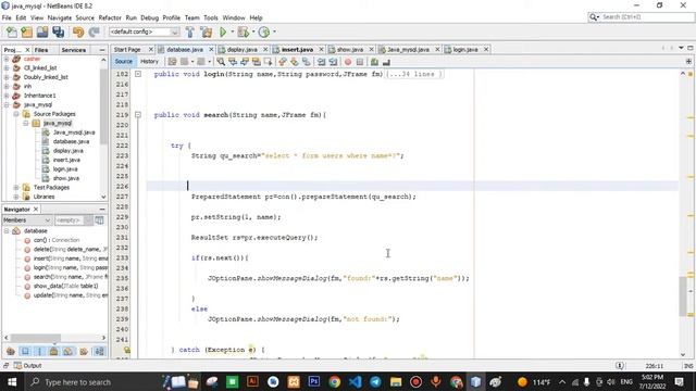 MS:9-search Java with Mysql смотреть онлайн