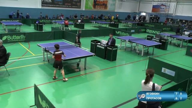 Яговкин Александр (311) - Протасов Дмитрий (159). Настольный теннис. ПР до 13 лет 2023 смотреть онлайн