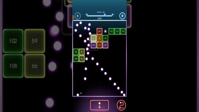 Bricks Breaker Quest - 204 level cleared, 3 stars смотреть онлайн