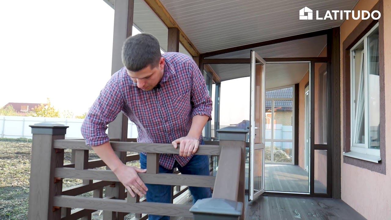 Веранда с пластиковыми окнами и терраса из ДПК смотреть онлайн