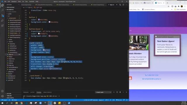 React JS React Spring simple animation demo with 3-D cards смотреть онлайн