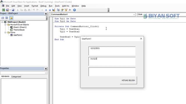 Cara Menghitung Selisih Antara Dua Tanggal dalam Textbox VBA Microsoft Excel смотреть онлайн