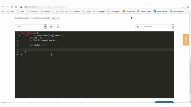 Algorithms : Find Pivot Index [LeetCode] Java смотреть онлайн