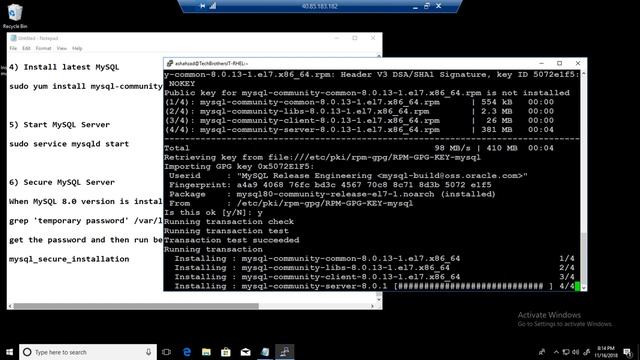MySQL Tutorial - How to Install MySQL 8.0 on Red Hat Enterprise Linux (RHEL) смотреть онлайн