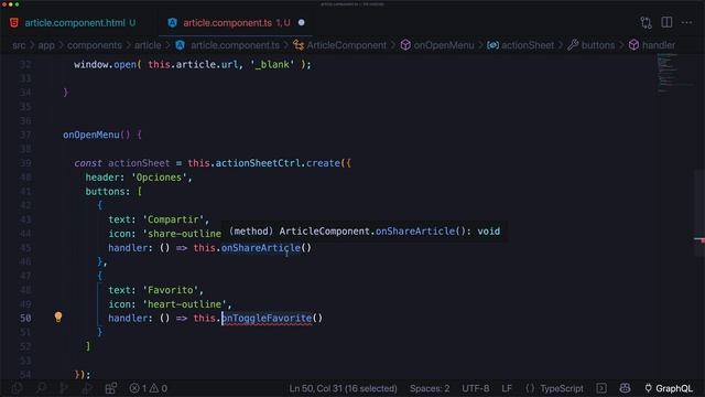 18- Mostrar action sheet en las noticias смотреть онлайн