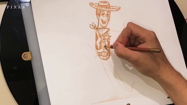 How to Draw Woody from Toy Story | Draw With Pixar смотреть онлайн