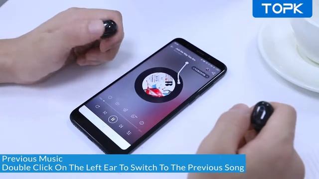 TOPK T10 Wireless Bluetooth Headphones Touch Control смотреть онлайн