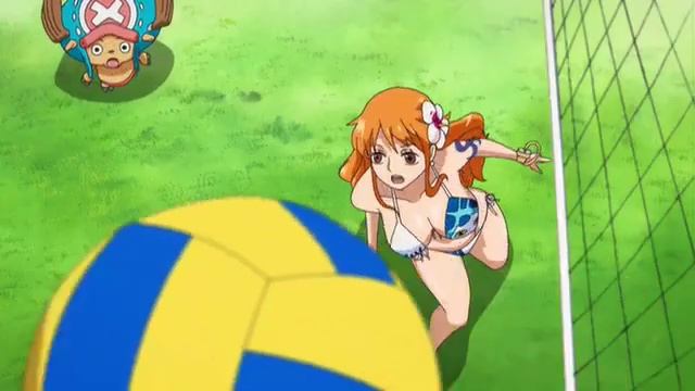 One Piece Gold Special EPS Nami-Chopper VS Robin-Franky Volleyball game смотреть онлайн