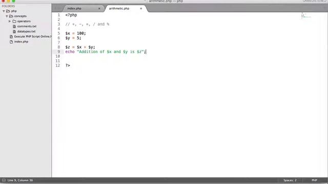 PHP Arithmetic operator Examples [part 9] смотреть онлайн