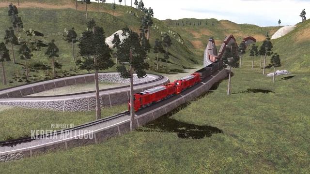 Super Speeding!! This Train Crosses the Circular Double Tracks |Trainz Railroad Simulator 2019 смотреть онлайн