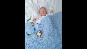 Плед для малыша . Вязанный плед для новорожденного. Плед на выписку