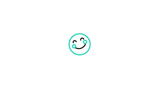 Happy icon Lottie JSON animation смотреть онлайн