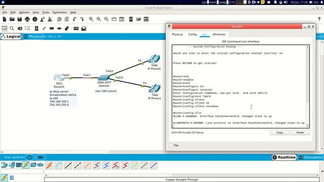 VOIP Cisco 2 IP Phones Packettracer смотреть онлайн