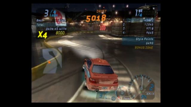 NFS: Underground - PS2 Gameplay Walkthrough - Race 34 - Drift to the 9's! смотреть онлайн