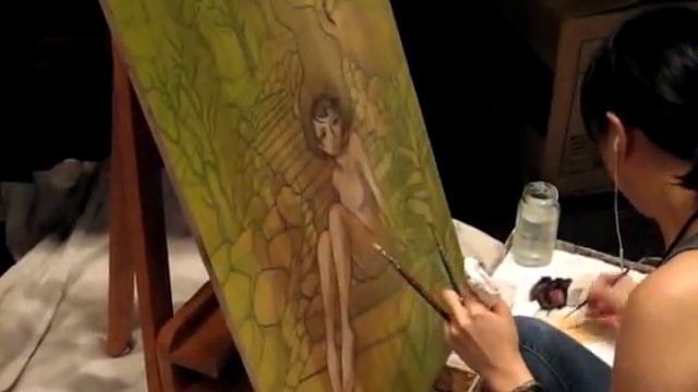Amazing live demonstration of Audrey Kawasaki смотреть онлайн