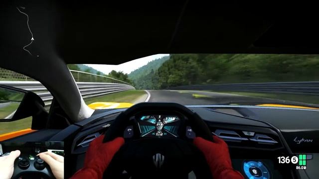 Project CARS - Mastering Xbox Controller ! Lykan Hypersport on Nordschleife смотреть онлайн
