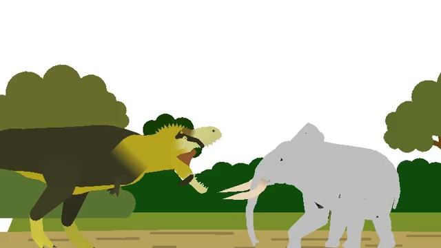 T. rex vs elephant смотреть онлайн