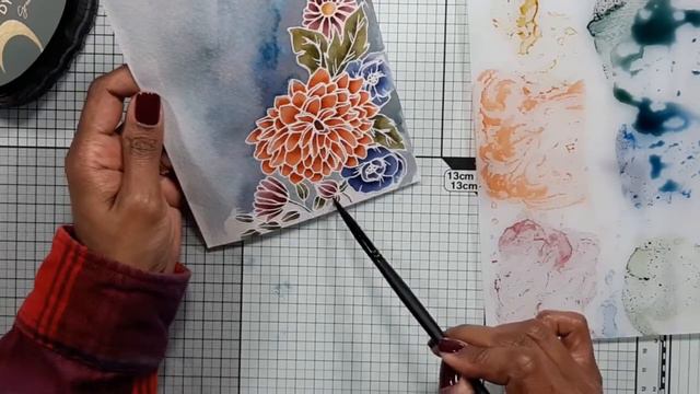 Watercolor with Dye Inks | Loose Watercoloring | Altenew Craft Your Life Kit Florescence смотреть онлайн