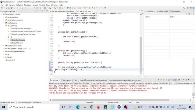 how to read excel using apache poi, TestNG and Seleniuim смотреть онлайн