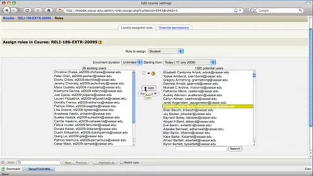 Enrolling and Unenrolling Users in Moodle смотреть онлайн