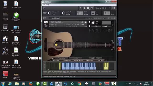 INSTRUMENTOS DO KONTAKT TOCANDO APENAS SOM DE PIANO (RESOLVIDO) смотреть онлайн