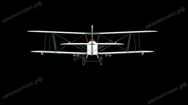 Готовая 3D модель, самолет У-2 смотреть онлайн