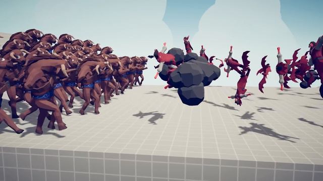 100x ACIENT ARMY ⚔️ Vs 💀 100x SPOOKY ARMY / Totally Accurate Battle Simulator ( TABS )