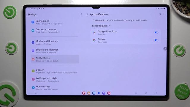 How to Turn On / Off App Notifications on Samsung Galaxy Tab S9 Ultra смотреть онлайн