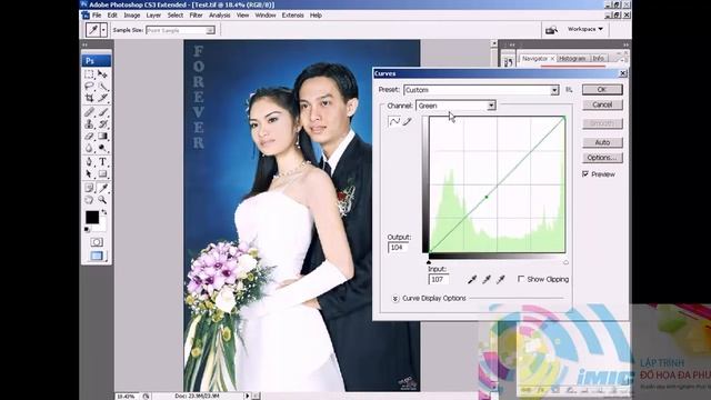Photoshop CS3 Phan 9 Bai 3 Chinh dung mau lab смотреть онлайн