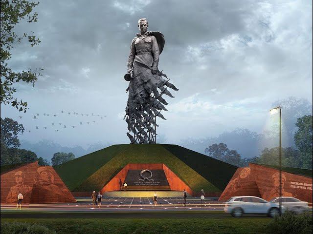 Под Ржевом завершен монтаж памятника Советскому солдату смотреть онлайн