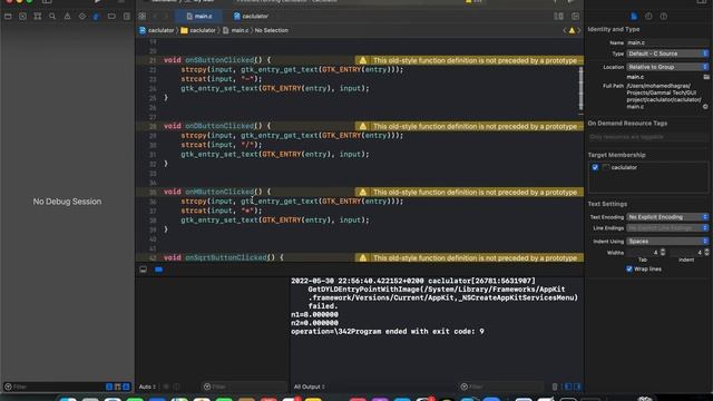 Square root operation in GUI calculator смотреть онлайн
