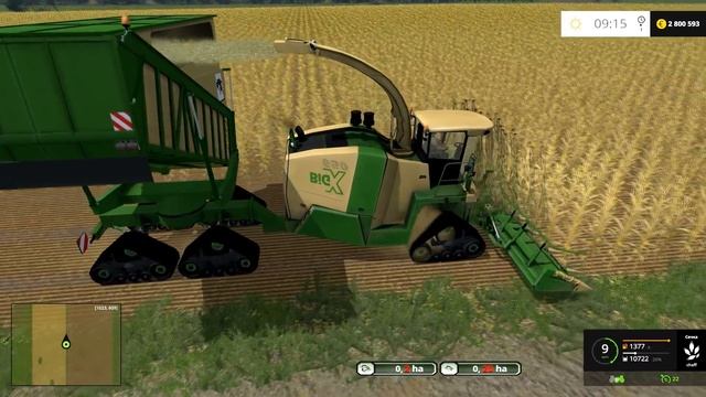 Farming Simulator 15 KRONE BIG X 650 CARGO BEASTPACK смотреть онлайн