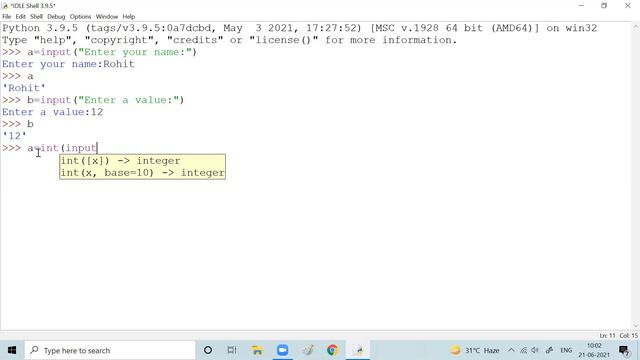 Input Function and Python First Program смотреть онлайн