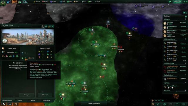 Stellaris Heinlein/Leviathan DLC, Part 14 - Galactic Green Genocide смотреть онлайн