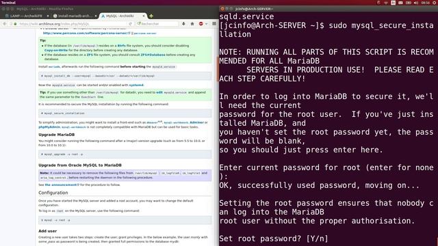 Arch Linux | Comment faire un serveur LAMP смотреть онлайн